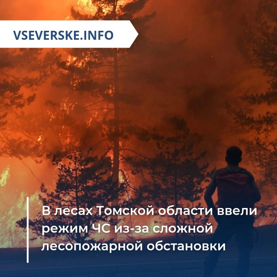 Губернатор Томской области ввел режим ЧС в лесах региона из-за пожаров