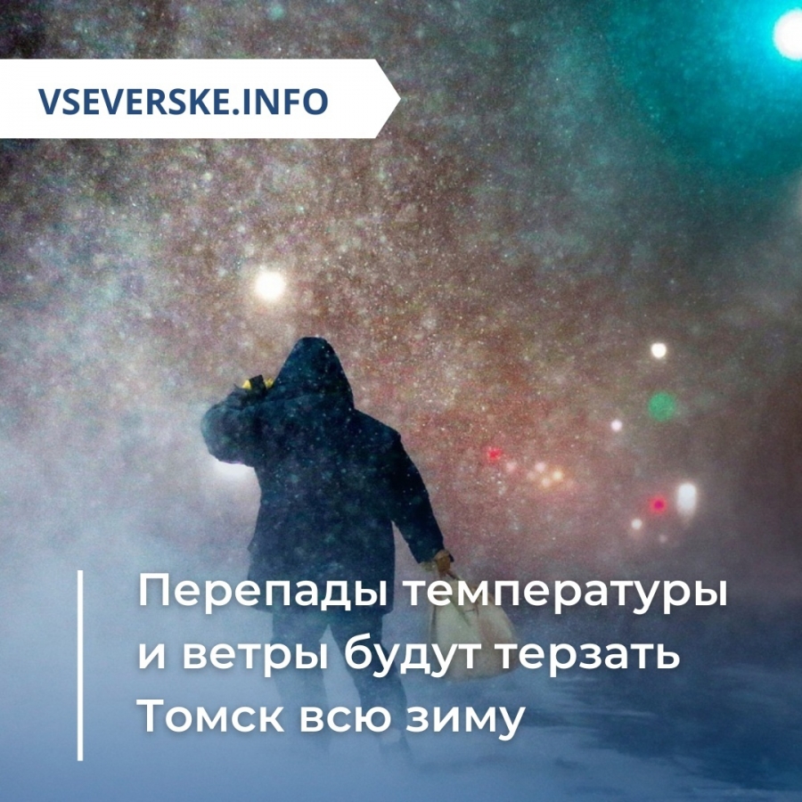 Перепады температуры и ветры будут терзать Томск всю зиму
